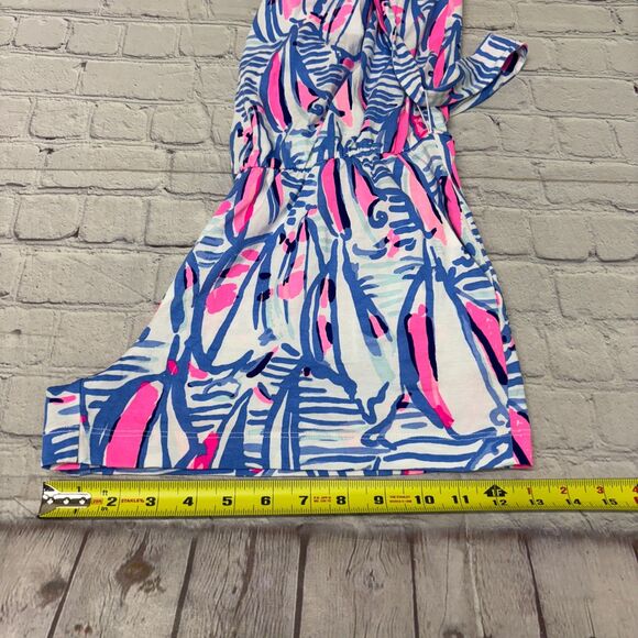 Lilly Pulitzer Women Strapless Ritz Romper Size Small Boho Colorful D043 -5 - Picture 4 of 16